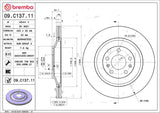 Brembo OE Rear Brake Kit (Prem LowMet Pads/Prem UV Coat Rotors) - Audi by Brembo KT04300-BRE