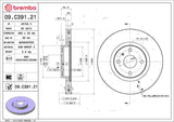 Brembo OE Front Brake Kit (Prem LowMet Pads/Prem UV Coat Rotors) - 16-19 Mazda MX-5 Miata by Brembo KT04333-BRE