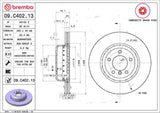 Brembo OE Front Brake Kit (Prem LowMet Pads/Prem UV Coat Rotors) - BMW by Brembo KT04515-BRE