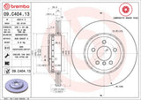 Brembo OE Rear Brake Kit (Prem NAO Ceramic Pads/Prem Rotors) - BMW by Brembo KT00B15-BRE