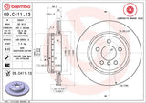 Brembo OE Rear Brake Kit (Prem NAO Ceramic Pads/Prem Rotors) - BMW by Brembo KT00B10-BRE