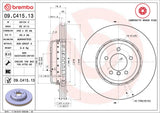 Brembo OE Front Brake Kit (Prem LowMet Pads/Prem UV Coat Rotors) - BMW by Brembo KT04526-BRE