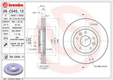 Brembo OE Front Brake Kit (Prem NAO Ceramic Pads/Prem UV Coat Rotors) - 13-19 Nissan Altima/14-17 Leaf by Brembo KT00779-BRE