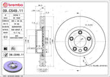 Brembo OE Front Brake Kit (Prem NAO Ceramic Pads/Prem UV Coat Rotors) - Porsche by Brembo KT00946-BRE