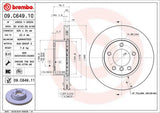 Brembo OE Front Brake Kit (Prem NAO Ceramic Pads/Prem UV Coat Rotors) - BMW by Brembo KT00035-BRE
