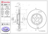 Brembo OE Front Brake Kit (Prem NAO Ceramic Pads/Prem UV Coat Rotors) - 13-20 Mazda CX-5 by Brembo KT00955-BRE