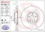 Brembo OE Front Brake Kit (Prem LowMet Pads/Prem UV Coat Rotors) - 10-20 Land Rover by Brembo KT04537-BRE