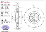 Brembo OE Front Brake Kit (Prem NAO Ceramic Pads/Prem UV Coat Rotors) - 18-19 Jaguar E-Pace by Brembo KT00A44-BRE