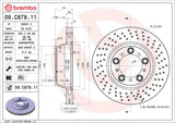 Brembo OE Front Brake Kit (Prem NAO Ceramic Pads/Prem UV Coat Rotors) - Porsche by Brembo KT00A71-BRE