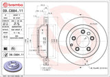 Brembo OE Rear Brake Kit (Prem NAO Ceramic Pads/Prem UV Coat Rotors) - VW by Brembo KT00042-BRE