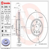 Brembo OE Front Brake Kit (Prem NAO Ceramic Pads/Prem UV Coat Rotors) - BMW by Brembo KT00B40-BRE