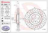 Brembo OE Front Brake Kit (Prem LowMet Pads/Prem UV Coat Rotors) - 07-11 Mercedes ML63 AMG/2007 R63 AMG by Brembo KT04476-BRE