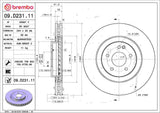 Brembo OE Front Brake Kit (Prem NAO Ceramic Pads/Prem UV Coat Rotors) - 01-02 Mercedes CL55 AMG by Brembo KT00B91-BRE