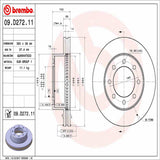 Brembo OE Front Brake Kit (Prem NAO Ceramic Pads/Prem Rotors) - 09-10 Dodge Ram 2500/Ram 3500 by Brembo KT00032-BRE