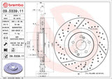 Brembo OE Rear Brake Kit (Prem LowMet Pads/Prem UV Coat Rotors) - 2019 Mercedes AMG GT 53 by Brembo KT04534-BRE