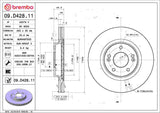 Brembo OE Front Brake Kit (Prem NAO Ceramic Pads/Prem UV Coat Rotors) - 17-20 Hyundai Elantra/16-21 Tucson by Brembo KT00A33-BRE