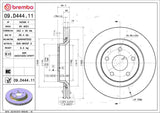 Brembo OE Front Brake Kit (Prem NAO Ceramic Pads/Prem UV Coat Rotors) - 08-16 Chrysler Town & Country by Brembo KT00992-BRE