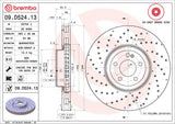 Brembo OE Front Brake Kit (Prem LowMet Pads/Prem Rotors) - 17-21 Mercedes C43 AMG/17-18 E43 AMG by Brembo KT04522-BRE