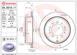 Brembo OE Brake Kit (Prem NAO Ceramic Pads/UV Coat Rotors) - 08-11 Lexus LX570 by Brembo KT00561-BRE