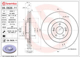 Brembo OE Front Brake Kit (Prem LowMet Pads/Prem UV Coat Rotors) - 19-20 Hyundai Santa Fe/19-20 Veloster N by Brembo KT04353-BRE