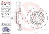 Brembo OE Rear Brake Kit (Prem NAO Ceramic Pads/UV Coat Rotors) - 07-17 Lexus LS460/18-19 LS500/LS500h/08-16 LS600h by Brembo KT00174-BRE