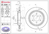 Brembo OE Rear Brake Kit (Prem NAO Ceramic Pads/Friction Brake Discs) 15-17 Ford F-150 by Brembo KT00071-BRE