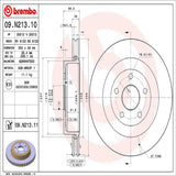 Brembo OE Rear Brake Kit (Prem NAO Ceramic Pads/Prem UV Coat Rotors) - 08-20 Dodge Challenger/06-10/12-15 Charger by Brembo KT00845-BRE