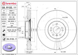 Brembo OE Front Brake Kit (Prem LowMet Pads/Prem UV Coat Rotors) - 06-09 Mercedes E350 by Brembo KT04264-BRE