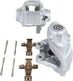 Brembo OE X-Style Brake Calipers Silver (Rear) - BMW by Brembo FALE52-BRE
