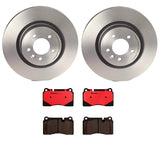 Brembo OE Front Brake Kit (Prem NAO Ceramic Pads/Prem UV Coat Rotors) - 06-09 Land Rover by Brembo KT00003-BRE