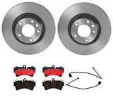 Brembo OE Front Brake Kit (Prem NAO Ceramic Pads/Prem UV Coat Rotors) - 08-17 Buick Enclave by Brembo KT00008-BRE