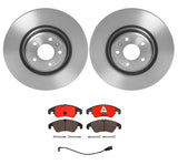 Brembo OE Rear Brake Kit (Prem NAO Ceramic Pads/Prem UV Coat Rotors) - 12-18 Ford F-150 by Brembo KT00015-BRE