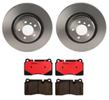 Brembo OE Front Brake Kit (Prem NAO Ceramic Pads/UV Coat Rotors) - 07-13 Acura MDX/2014 RLX/10-13 ZDX by Brembo KT00017-BRE