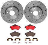 Brembo OE Front Brake Kit (Prem NAO Ceramic Pads/Prem UV Coat Rotors) - Mercedes by Brembo KT00018-BRE