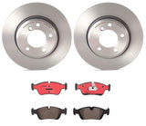 Brembo OE Front Brake Kit (Prem NAO Ceramic Pads/Prem UV Coat Rotors) - BMW by Brembo KT00023-BRE
