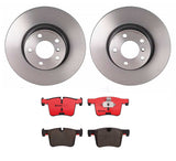 Brembo OE Front Brake Kit (Prem NAO Ceramic Pads/Prem UV Coat Rotors) - BMW by Brembo KT00024-BRE