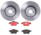 Brembo OE Brake Kit (Prem NAO Ceramic Pads/UV Coat Rotors) - 08-15 Land Rover LR2 by Brembo KT00036-BRE