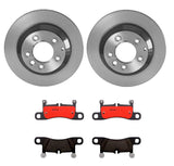 Brembo OE Rear Brake Kit (Prem NAO Ceramic Pads/Prem UV Coat Rotors) - VW by Brembo KT00042-BRE