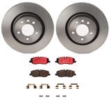 Brembo OE Front Brake Kit (Prem NAO Ceramic Pads/UV Coat Rotors) - 2013 Infiniti JX35/14-19 QX60/15-19 Nissan Murano by Brembo KT00048-BRE