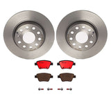 Brembo OE Rear Brake Kit (Prem NAO Ceramic Pads/Prem UV Coat Rotors) - Audi by Brembo KT00054-BRE