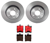 Brembo OE Front Brake Kit (NAO Brake Pads/Prem UV Coat Rotors) - 17-22 Hyundai Elantra/ Kia Niro/ Hyundai Ioniq by Brembo KT00056-BRE