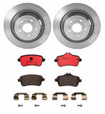 Brembo OE Front Brake Kit (NAO Brake Pads/Prem UV Coat Rotors) - 12-14 Subaru Forester/Outback/Impreza/Crosstrek/Legacy/BRZ/WRX by Brembo KT00057-BRE