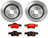 Brembo OE Rear Brake Kit (Prem NAO Ceramic Pads/Prem UV Coat Rotors) - 05-11 Mercedes G55 AMG by Brembo KT00059-BRE