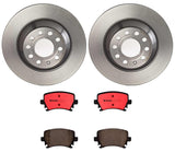 Brembo OE Brake Kit (Prem NAO Ceramic Pads/Prem UV Coat Rotors) - 97-05 Chevy Blazer by Brembo KT00066-BRE