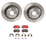 Brembo OE Rear Brake Kit (Prem NAO Ceramic Pads/Prem UV Coat Rotors) - 13-15 Land Rover LR2 by Brembo KT00069-BRE