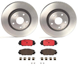 Brembo OE Brake Kit (Prem NAO Ceramic Pads/Prem UV Coat Rotors) - 09-10 Pontiac Vibe by Brembo KT00081-BRE