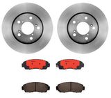 Brembo OE Front Brake Kit (Prem NAO Ceramic Pads/Prem UV Coat Rotors) - 07-12 Acura RDX/10-11 Honda Accord Crosstour by Brembo KT00082-BRE