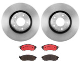 Brembo OE Front Brake Kit (Prem NAO Ceramic Pads/Prem UV Coat Rotors) - 05-07 Infiniti G35/09-10 G37/05-09 Nissan 350Z by Brembo KT00086-BRE
