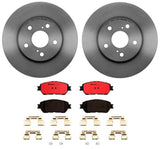 Brembo OE Rear Brake Kit (NAO Brake Pads/Prem UV Coat Rotors) - 06-07 Hyundai Accent/ Kia Rio/ Kia Rio5 by Brembo KT00087-BRE