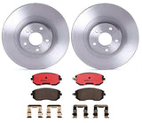 Brembo OE Front Brake Kit (Prem NAO Ceramic Pads/Prem UV Coat Rotors) - 02-13 Subaru Outback/03-06 Baja/03-10 Forester by Brembo KT00095-BRE